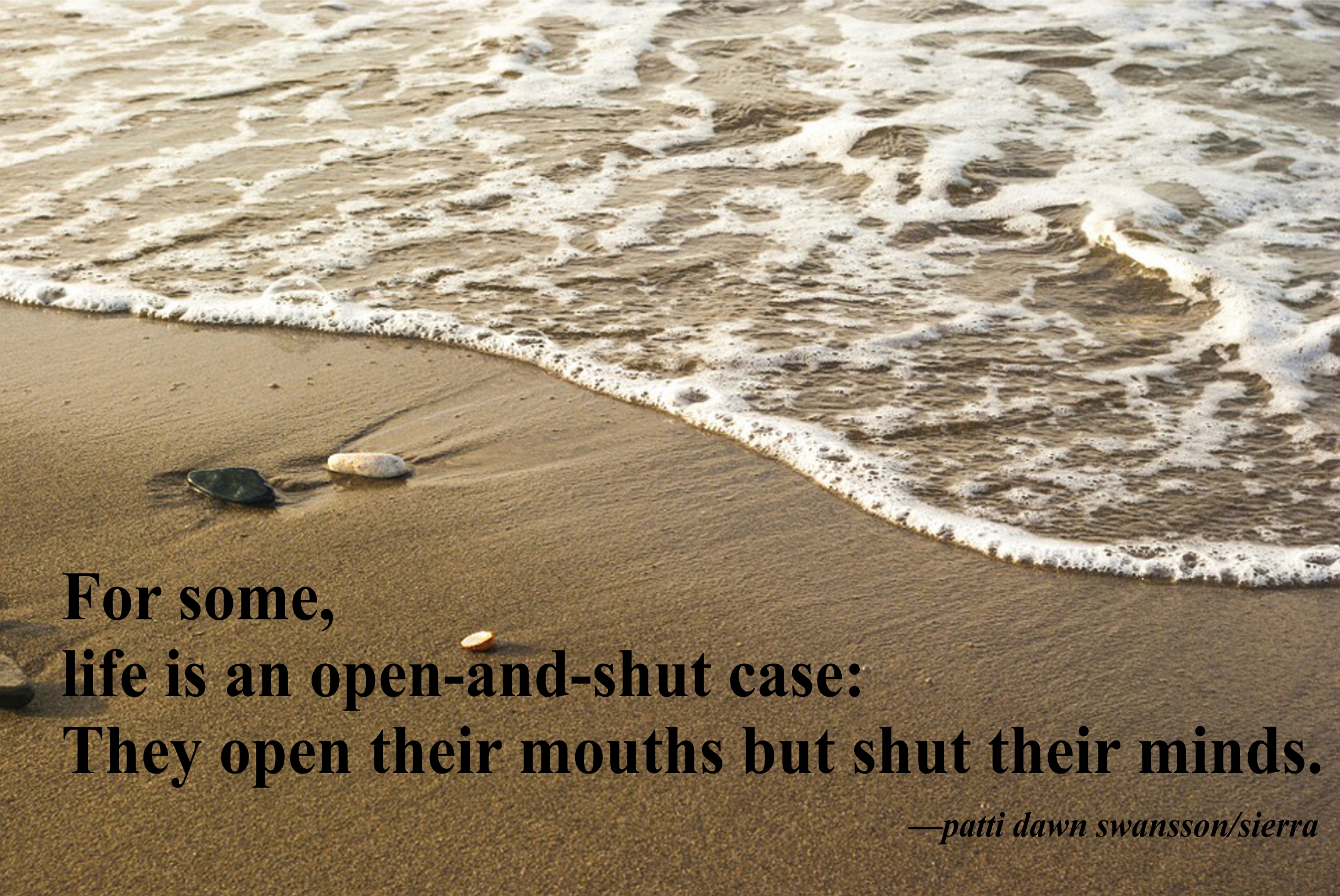 open and shut quote